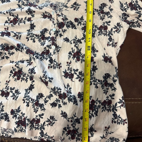 Lucky Brand Women's Floral Blouse - Cream and Black - Picture 7 of 8